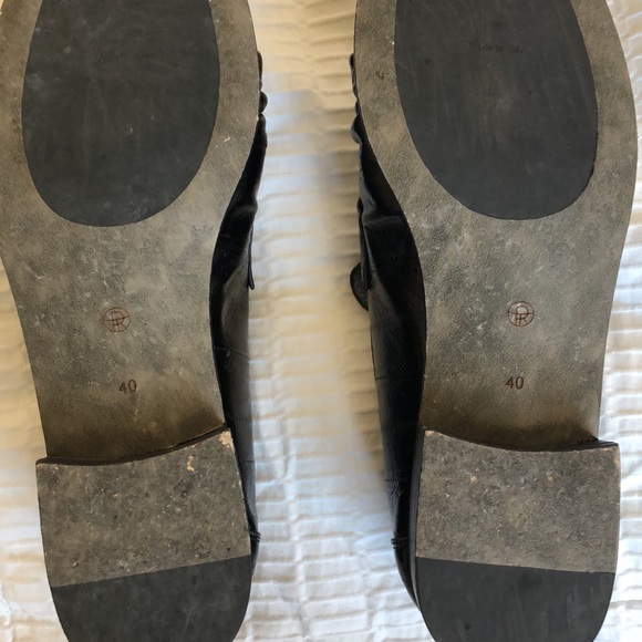 The Row Eel Skin Black Loafers - Picture 9 of 9